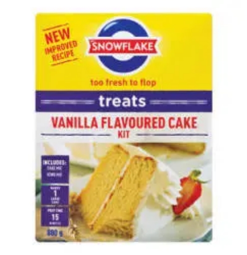 Picture of SNOWFLAKE TREATS CAKE KIT - VANILLA 800g