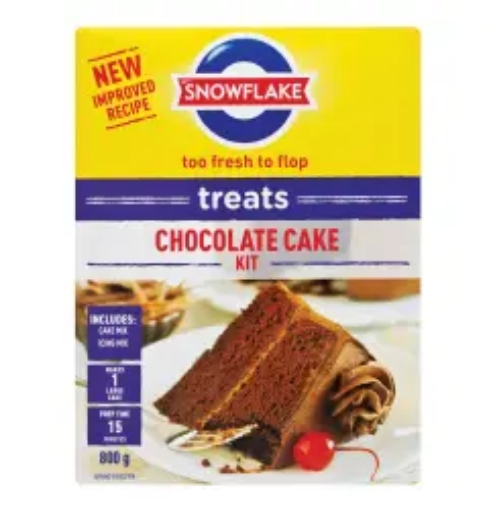 Picture of SNOWFLAKE TREATS CAKE KIT - CHOCOLATE 800g