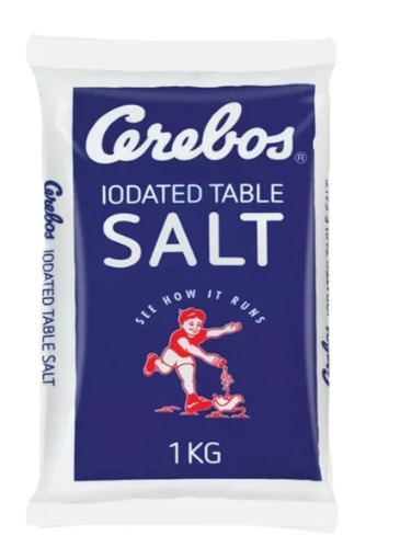 Picture of CEREBOS TABLE SALT IODATED - BAG 1KG