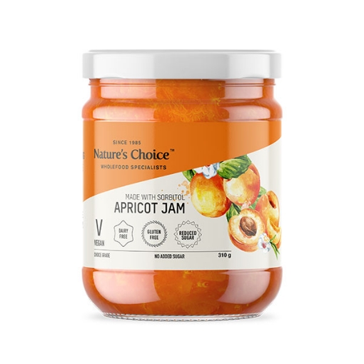 ZimZone. NATURES CHOICE DIABETIC APRICOT JAM GLASS JAR 310g
