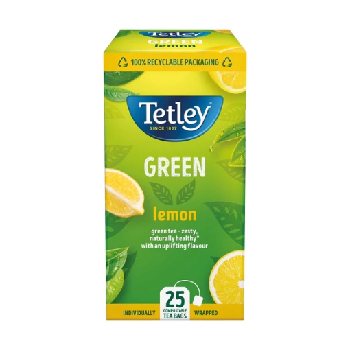 Picture of TETLEY GREEN TEA 20's (BAGS) - LEMON 20's