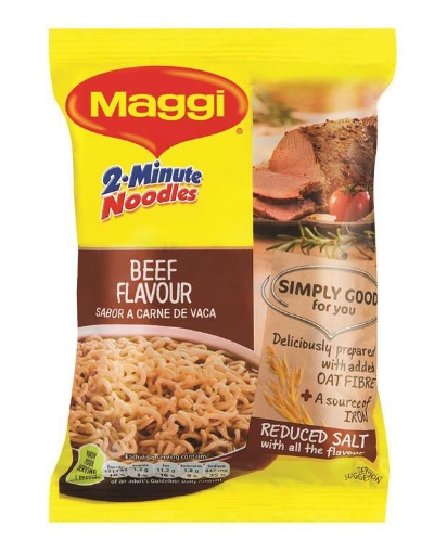 Picture of MAGGI 2 MINUTE NOODLES 5 PACK - BEEF 5x73g