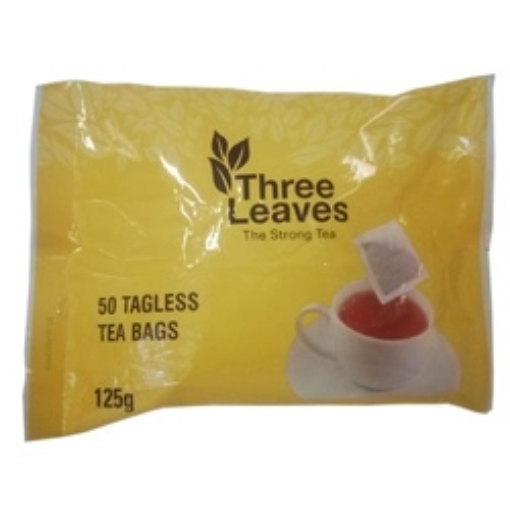 Picture of THREE LEAVES TAGLESS TEABAGS (POUCH) 50's