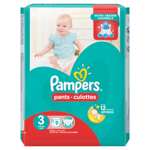 Picture of PAMPERS S3 PULL UP PANTS 1x9