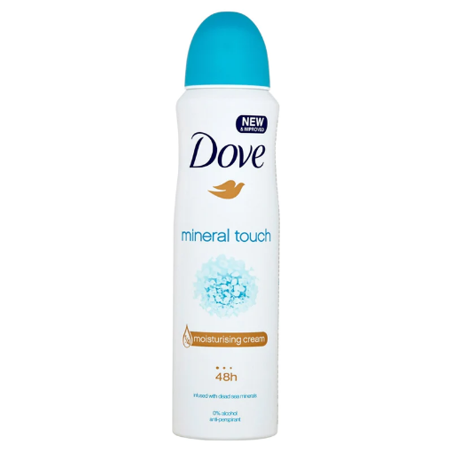 Picture of DOVE LADIES DEODORANT ANTI PERSPIRANT - MINERAL TOUCH 150ml