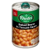 Picture of RHODES BAKED BEANS IN TOMATO SAUCE 410g