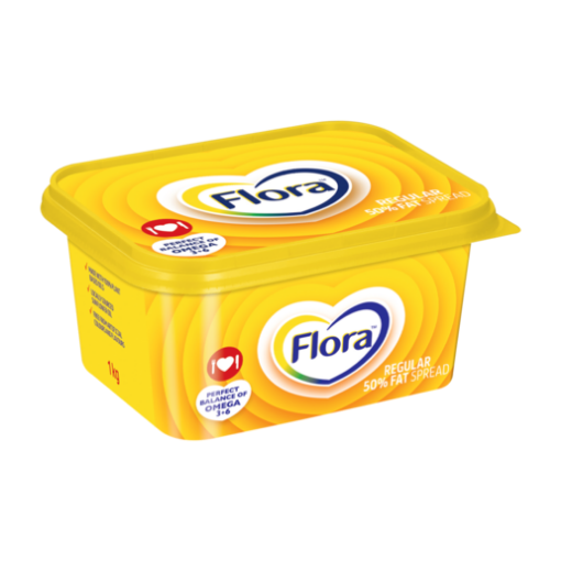 Picture of FLORA FAT SPREAD REGULAR 50% FAT 1kg 
