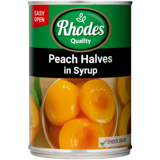 Picture of RHODES PEACH HALFS IN SYRUP 410g