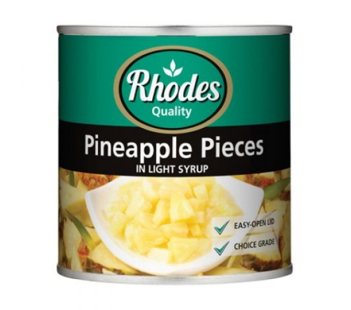 Picture of RHODES PINEAPPLE PIECES IN SYRUP 440g