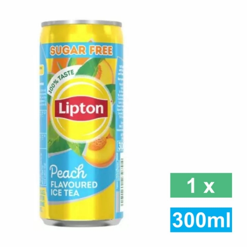 Picture of LIPTON ICE TEA PEACH SUGAR FREE CAN 300ml