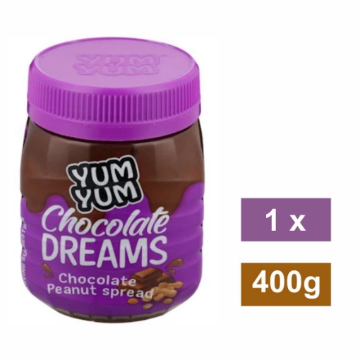 Picture of YUM YUM PEANUT BUTTER - CHOCOLATE DREAMS 380g