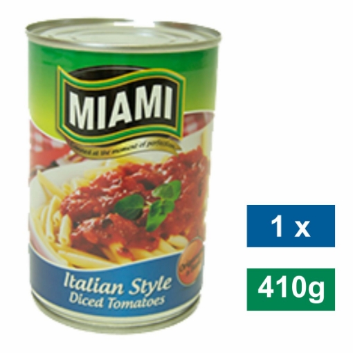 Picture of MIAMI DICED TOMATOES ITALIAN STYLE 410g
