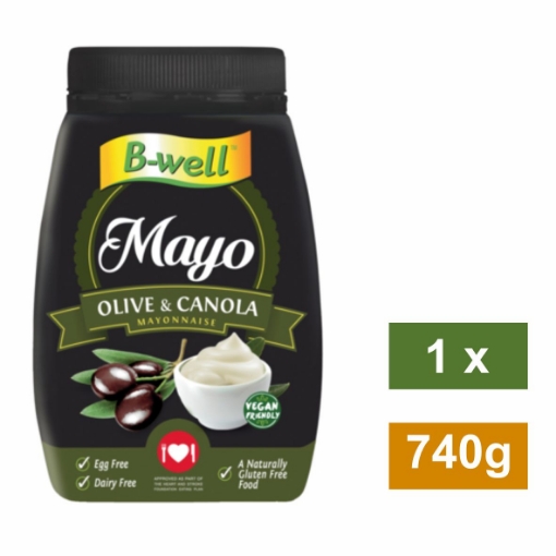 Picture of B-WELL MAYONNAISE OLIVE AND CANOLA OIL 740g