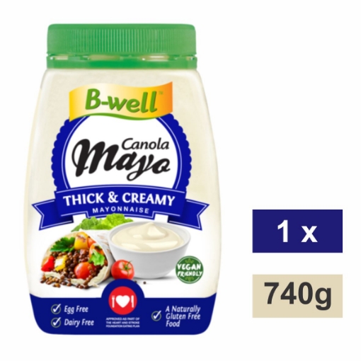 Picture of B-WELL MAYONNAISE CANOLA THICK & CREAMY 740g 