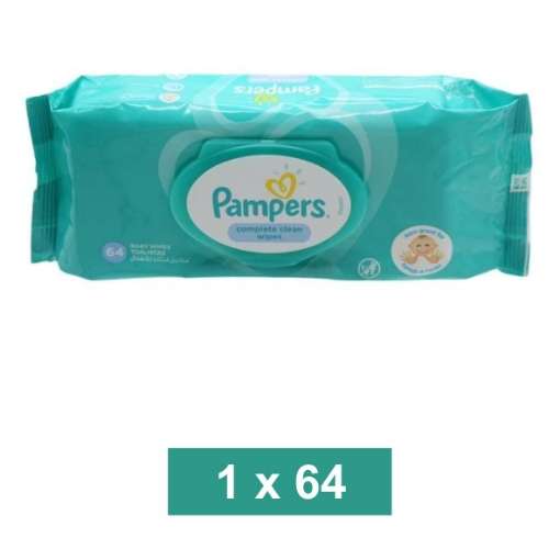 Picture of PAMPERS BABY WIPES (Hard Lid) 1x64 