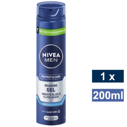 ZimZone. NIVEA SHAVING GEL MEN PROTECT & CARE 200ml