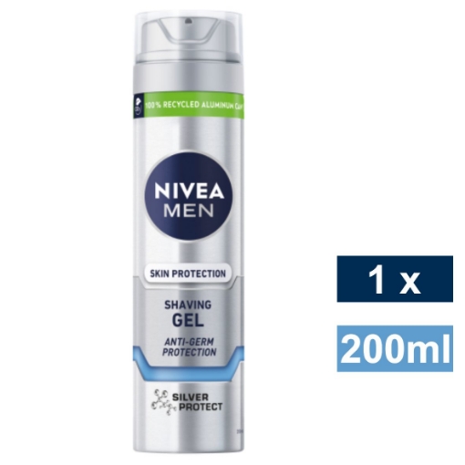 Picture of NIVEA SHAVING GEL MEN - SILVER PROTECT 200ml 