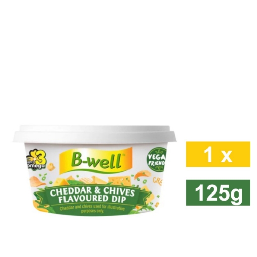 Picture of B-WELL CHEDDAR & CHIVES DIP 125g