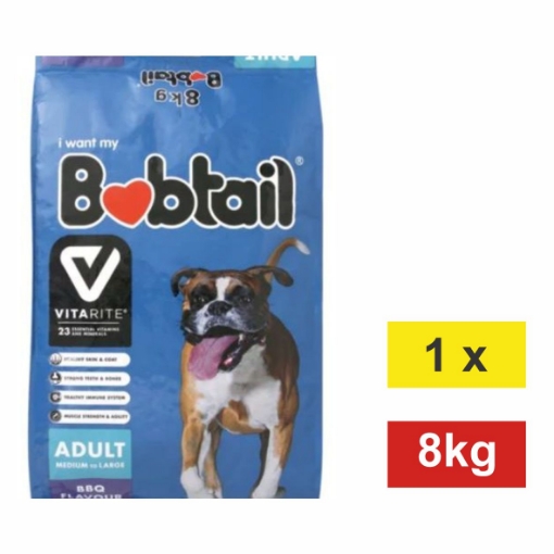 Picture of BOBTAIL MEDIUM TO LARGE ADULT DOG - BBQ FLAVOR 1x8kg