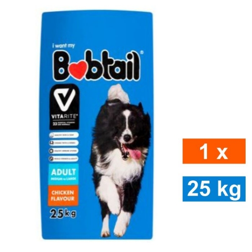 Picture of BOBTAIL DOG FOOD MEDIUM TO LARGE DOGS - CHICKEN FLAVOR 25kg 