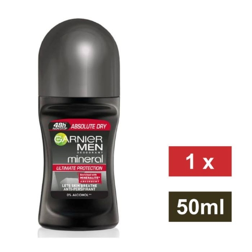 Picture of GARNIER MEN ROLL ON DEODORANT MINERAL ABSOLUTE DRY 50ml