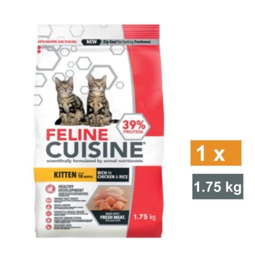 Picture of FELINE CUISINE KITTEN DRY FOOD - CHICKEN & RICE 1KG