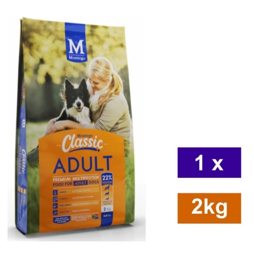 Picture of MONTEGO CLASSIC ADULT DOG FOOD 2KG