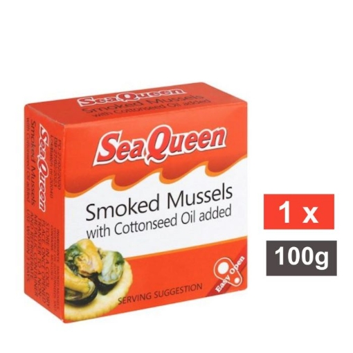 Picture of SEA QUEEN SMOKED MUSSELS 100g