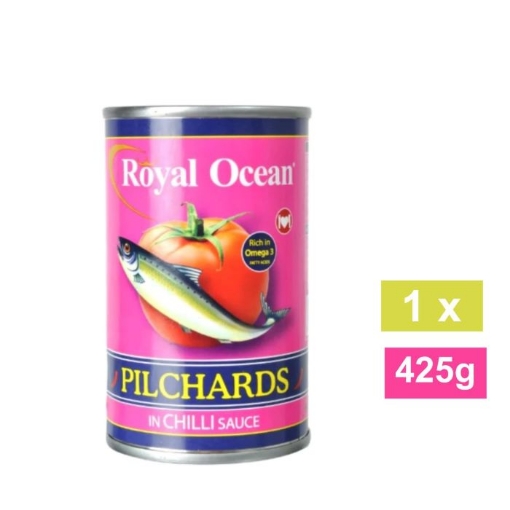 Picture of ROYAL OCEAN PILCHARDS IN CHILLI SAUCE 425g