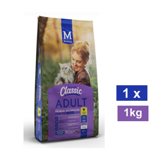 Picture of MONTEGO CLASSIC ADULT CAT FOOD CHICKEN 1KG