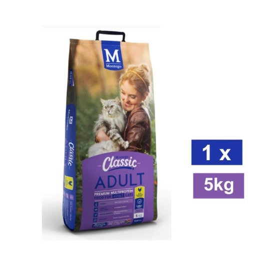 Picture of MONTEGO CLASSIC ADULT CAT FOOD CHICKEN 5KG