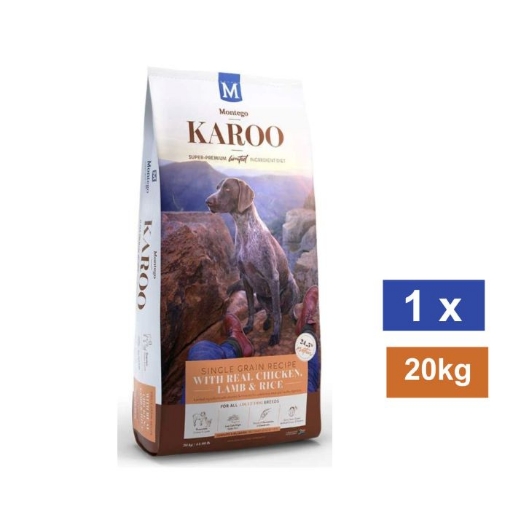 Picture of MONTEGO KAROO ADULT DOG FOOD - CHICKEN & LAMB 20KG