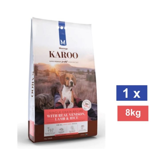 Picture of MONTEGO KAROO ADULT DOG FOOD - VENISON & LAMB 8KG