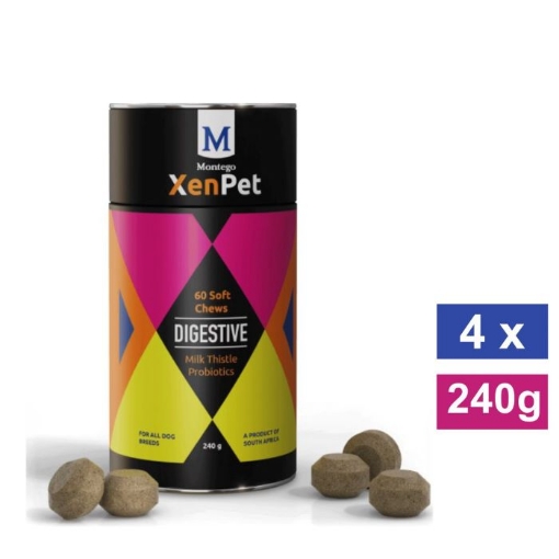 Picture of MONTEGO XENPET DIGESTIVE SOFT CHEWS 4x240G