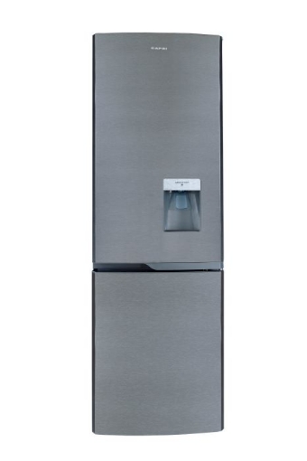 Picture of CAPRI TOP FRIDGE / BOTTOM FREEZER WITH WATER DISPENSER METALLIC 370L