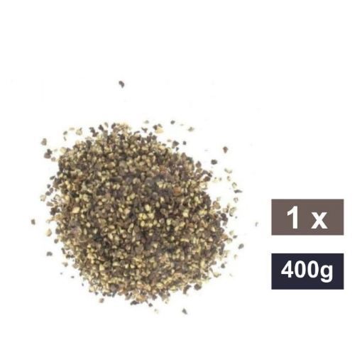 Picture of CATERWISE BLACK PEPPERCORNS CRUSHED (TUB) 400g