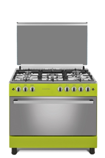 Picture of CAPRI GAS COOKER 5 PLATES GREEN 90cmx60cm