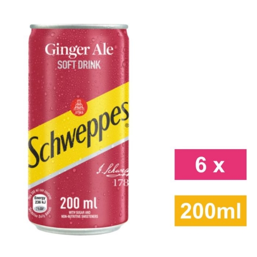 Picture of SCHWEPPES GINGER ALE 6x200ml