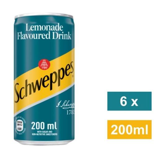 Picture of SCHWEPPES ORIGINAL LEMONADE 6x200ml