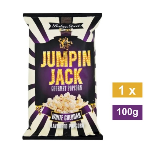 Picture of JUMPIN JACK  WHITE CHEDDAR GOURMET POPCORN 100g