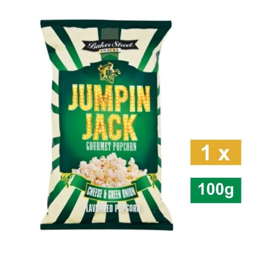 Picture of JUMPIN JACK  CHEDDAR & GREEN ONION GOURMET POPCORN 100g