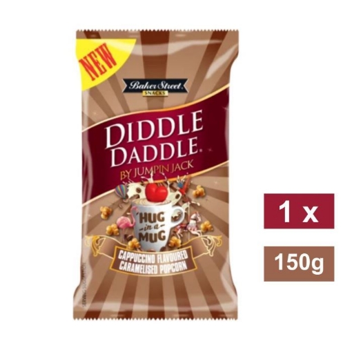 Picture of DIDDLE DADDLE CAPPUCCINO FLAVOURED POPCORN 150g