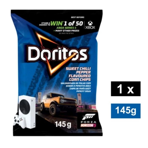 Picture of DORITOS SWEET CHILLI PEPPER FLAVOURED CORN CHIPS 145g