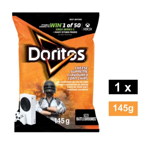 Picture of DORITOS CHEESE SUPREME FLAVOURED CORN CHIPS 145g