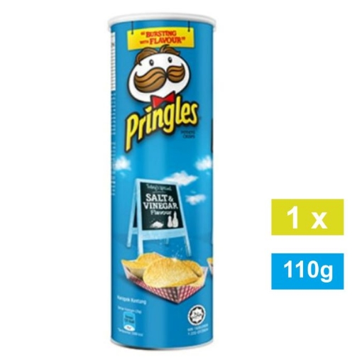 Picture of PRINGLES SALT & VINEGAR POTATO CRISPS 110g