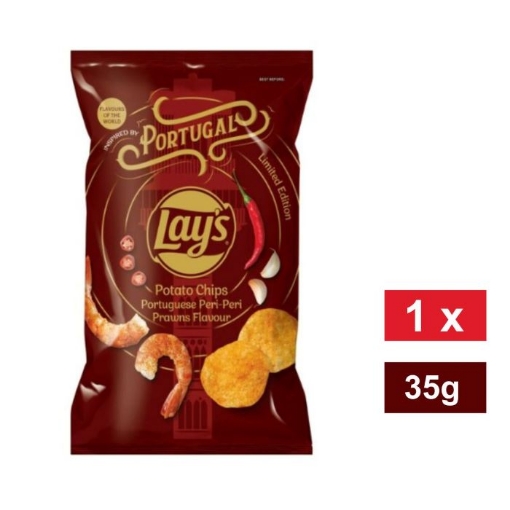 Picture of LAY'S LIMITED EDITION POURTUGUESE PREI PERI PRAWNS POTATO CHIPS 36g 