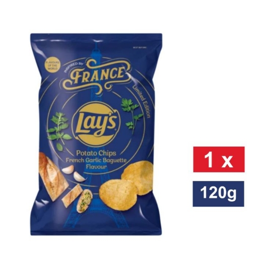 Picture of LAY'S LIMITED EDITION FRENCH GARLIC BAGUETTE POTATO CHIPS 120g 