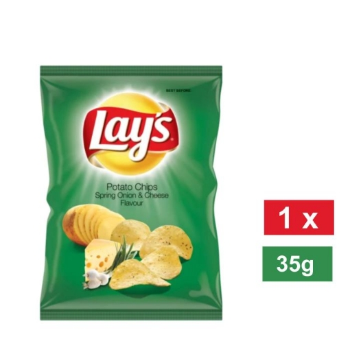 Picture of LAY'S SPRING ONION & CHEESE FLAVOURED POTATO CHIPS 36g