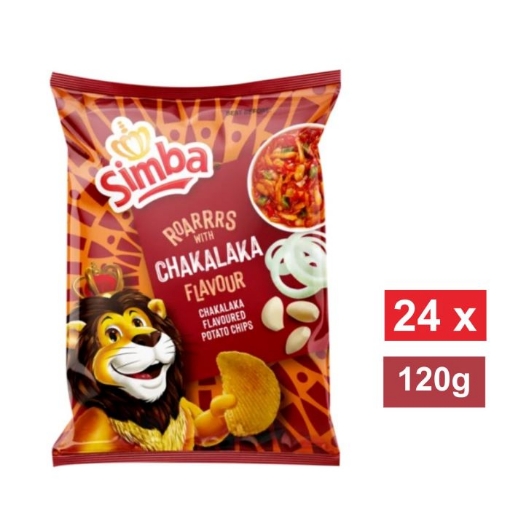 Picture of SIMBA CHAKALAKA FLAVOURED POTATO CHIPS  120g