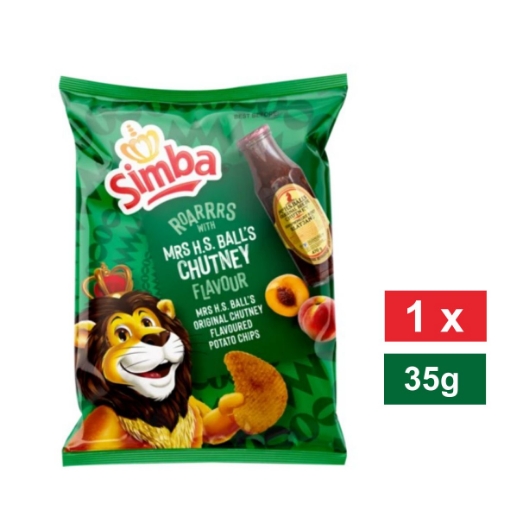 Picture of SIMBA MRS H.S. BALL'S CHUTNEY FLAVOURED POTATO CHIPS 36g 